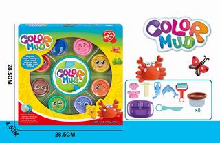 COLOR DOUGH SET 8CANS,
