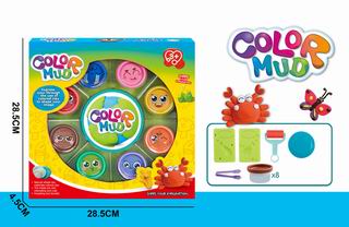 COLOR DOUGH SET 8CANS,