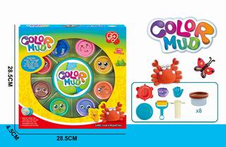 COLOR DOUGH SET 8CANS,