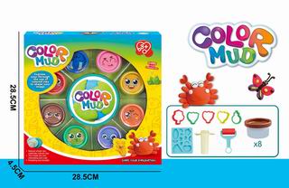 COLOR DOUGH SET 8CANS,