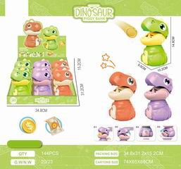 DINOSAUR PIGGY BANK 9PCS,