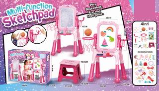 4 IN 1 WRITING BOARD W/CHAIR,
