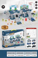 DIE-CAST CITY GARAGE ASSEMBLED RALL 53PCS,