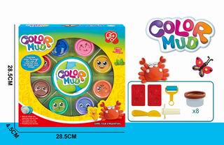 COLOR DOUGH SET 8CANS,