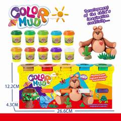 COLOR DOUGH SET 10CANS,