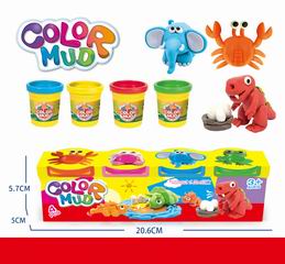 COLOR DOUGH SET 4CANS,
