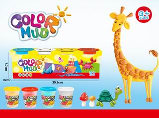 COLOR DOUGH SET 4CANS,