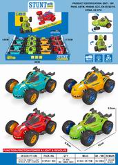 FRICTION STUNT CAR W/LIGHT 12PCS,
