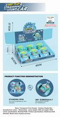 B/O GEAR STUNT CAR W/LIGHT & MUSIC 6PCS,