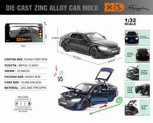 1:32 PULL BACK DIE-CAST CAR W/LIGHT & SOUND,