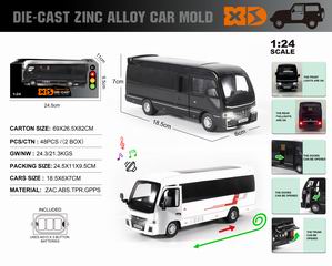 1:24 PULL BACK DIE-CAST CAR W/LIGHT & SOUND,