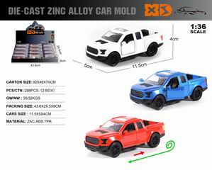 1:36 PULL BACK DIE-CAST CAR 12PCS,