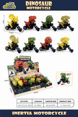 FRICTION DINOSAUR MOTORCYCLE 16PCS,
