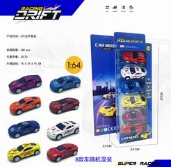 1:64 PULL BACK DIE-CAST CAR 6PCS,