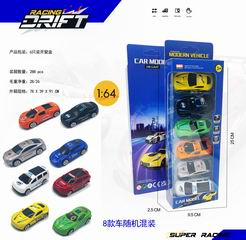 1:64 SLIDE DIE-CAST CAR 6PCS,