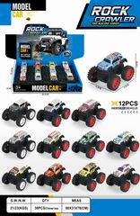 FRICTION DIE-CAST CAR 12PCS,