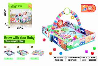3 IN 1 ACTIVITY GYM HAPPY BALL PIT W/SOUND,