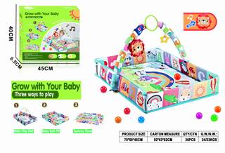 3 IN 1 ACTIVITY GYM HAPPY BALL PIT W/SOUND,