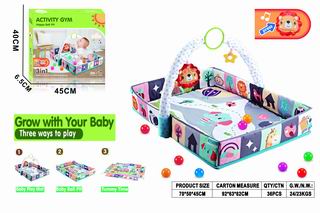 3 IN 1 ACTIVITY GYM HAPPY BALL PIT W/SOUND,