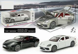 1:24 PULL BACK DIE-CAST CAR W/LIGHT & MUSIC,