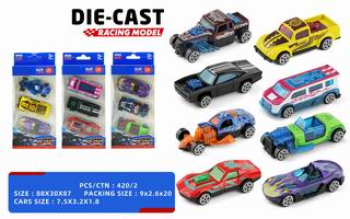 1:64 SLIDE DIE-CAST CAR 3PCS,