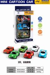 PULL BACK DIE-CAST CAR 3PCS,