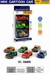 PULL BACK DIE-CAST CAR 3PCS,