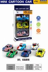 PULL BACK DIE-CAST CAR 3PCS,