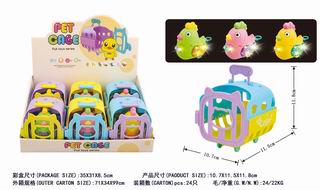PULL LINE HEN W/LIGHT 6PCS,