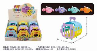 PULL LINE CRAB W/LIGHT 6PCS,