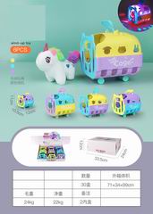 PLUSH UNICORN W/LIGHT 6PCS,