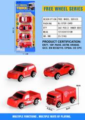 SLIDE FIRE TRUCK 4PCS,