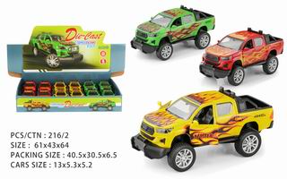 1:32 PULL BACK DIE-CAST CAR 12PCS,
