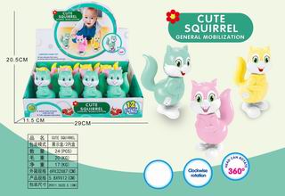 WAND UP SQUIRREL 12PCS,