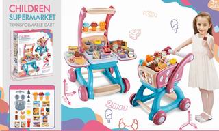 2 IN 1 SUPERMARKET SET W/LIGHT & SOUND,