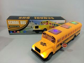 B/O SCHOOL BUS W/LIGHT & MUSIC,