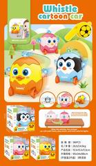B/O WHISTLE CARTOON CAR W/LIGHT & MUSIC,