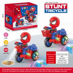 B/O STUNT TRICYCLE W/LIGHT & MUSIC,
