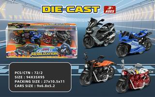 1:32 PULL BACK DIE-CAST MOTORCYCLE,
