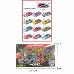1:64 PULL BACK DIE-CAST CAR 12PCS,
