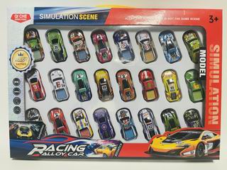 1:64 PULL BACK DIE-CAST CAR 24PCS,