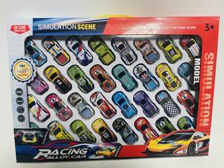 1:64 PULL BACK DIE-CAST CAR 32PCS,
