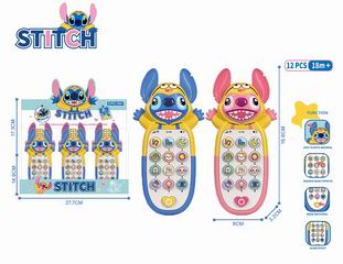 STITCH MOBILE PHONE W/LIGHT & MUSIC 12PCS,