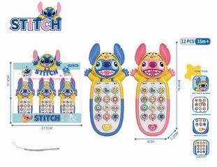 STITCH MOBILE PHONE W/LIGHT & MUSIC 12PCS,