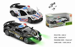 1:32 PULL BACK DIE-CAST CAR W/LIGHT & MUSIC,