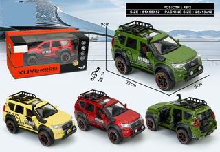 1:24 PULL BACK DIE-CAST CAR W/LIGHT & MUSIC,