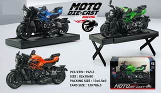 1:14 PULL BACK DIE-CAST MOTORCYCLE,