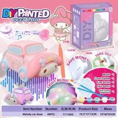 DIY PAINTED PIGGY BANK W/MUSIC,