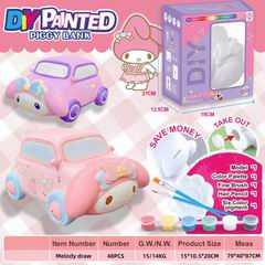 DIY PAINTED PIGGY BANK,