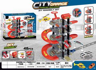 ALLOY PARKING LOT 48PCS,